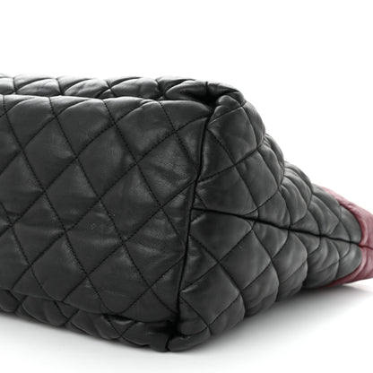 Chanel Lambskin Quilted Medium Coco Cocoon Reversible Tote Black 16 of 19