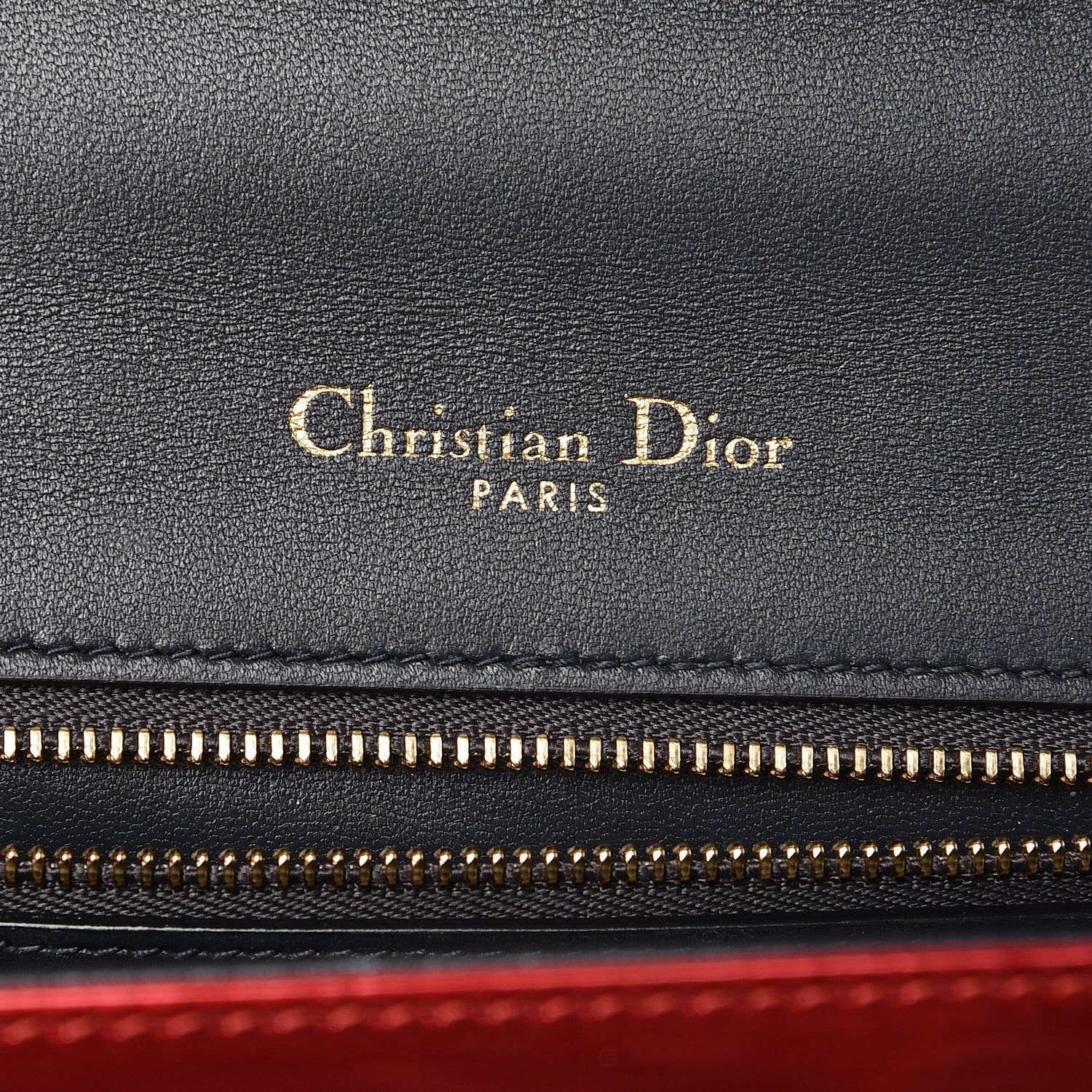 Christian Dior Metallic Patent Micro-Cannage Medium Diorama Flap Bag Red 6 of 6