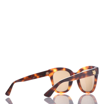 Gucci Acetate Square Frame Sunglasses GG0029S Tortoise 4 of 6