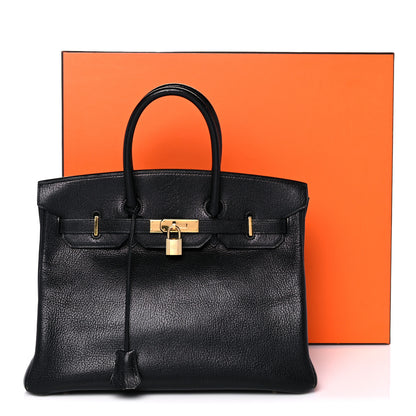 Hermes Chevre de Coromandel Birkin 35 Black 28 of 28