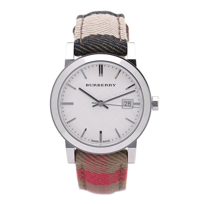 Burberry Stainless Steel Calfskin 34mm Heritage Nova Check Quartz Watch BU9151 1 of 6