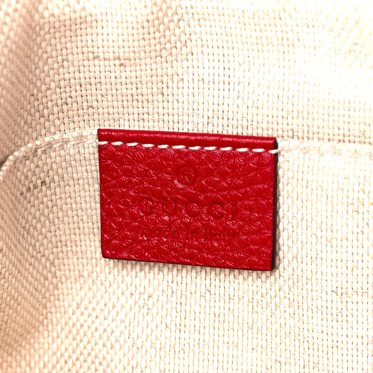 Gucci Pebbled Calfskin Small Soho Disco Bag Vibrant Red 6 of 11