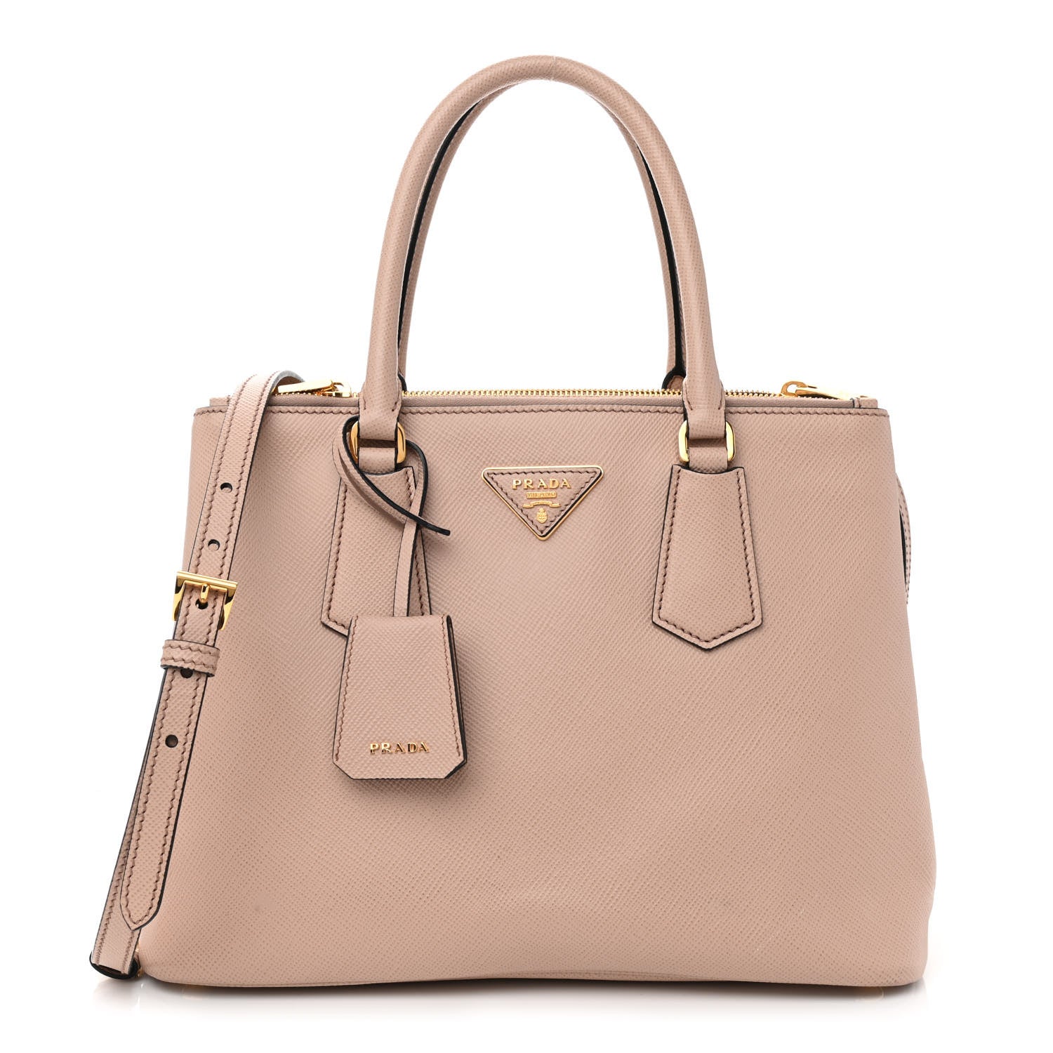 Prada Saffiano Small Galleria Double Zip Tote Cammeo 1 of 8