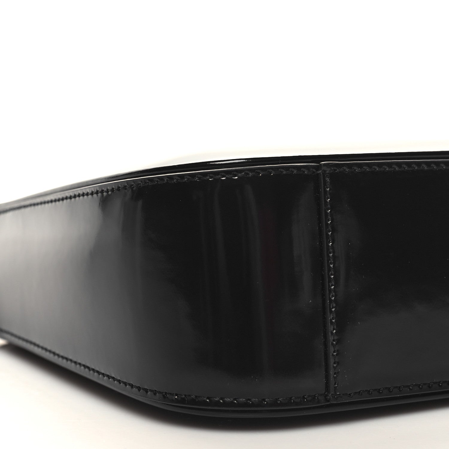 Saint Laurent Patent Le 5 A 7 Monochrome Hobo Black 9 of 12