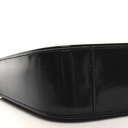 Saint Laurent Patent Le 5 A 7 Monochrome Hobo Black 9 of 12