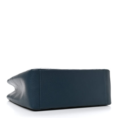 Chanel Caviar Quilted Grand Shopping Tote GST Dark Blue 4 of 12