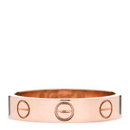 Cartier 18K Pink Gold 3.5mm LOVE Wedding Band Ring 50 5.25 1 of 5
