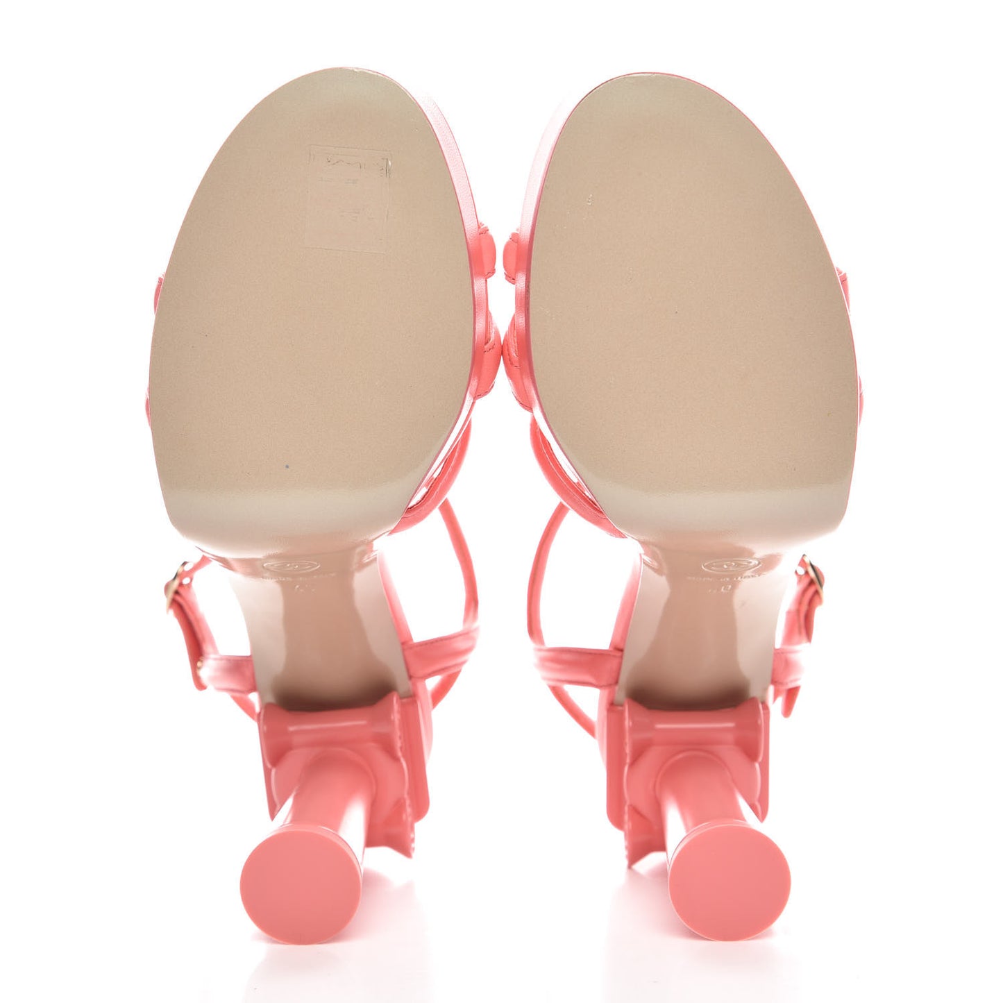 Goatskin Parthenon Platform Sandals 40 Pink