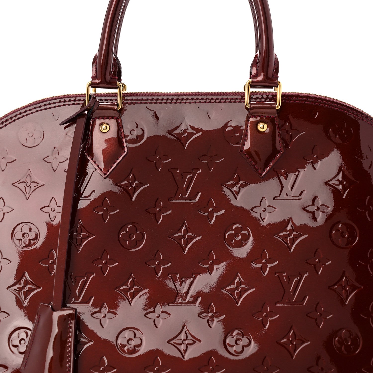 Louis Vuitton Vernis Alma MM Rouge Fauviste 8 of 10