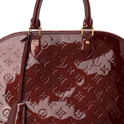 Louis Vuitton Vernis Alma MM Rouge Fauviste 8 of 10