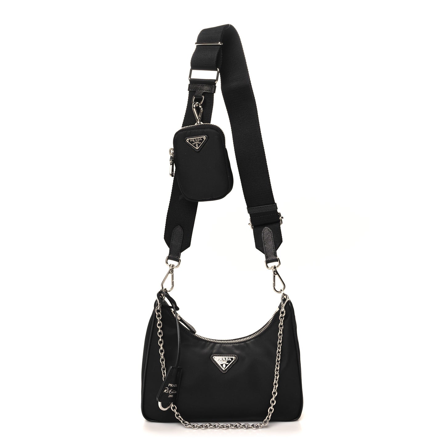 Nylon Re-Edition 2005 Shoulder Bag Black