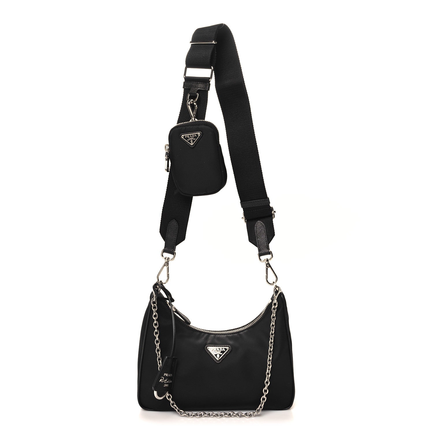 Prada Nylon Re-Edition 2005 Shoulder Bag Black 1 of 9