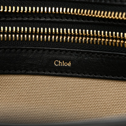 Chloe Calfskin Medium Alice Satchel Husky White 6 of 14