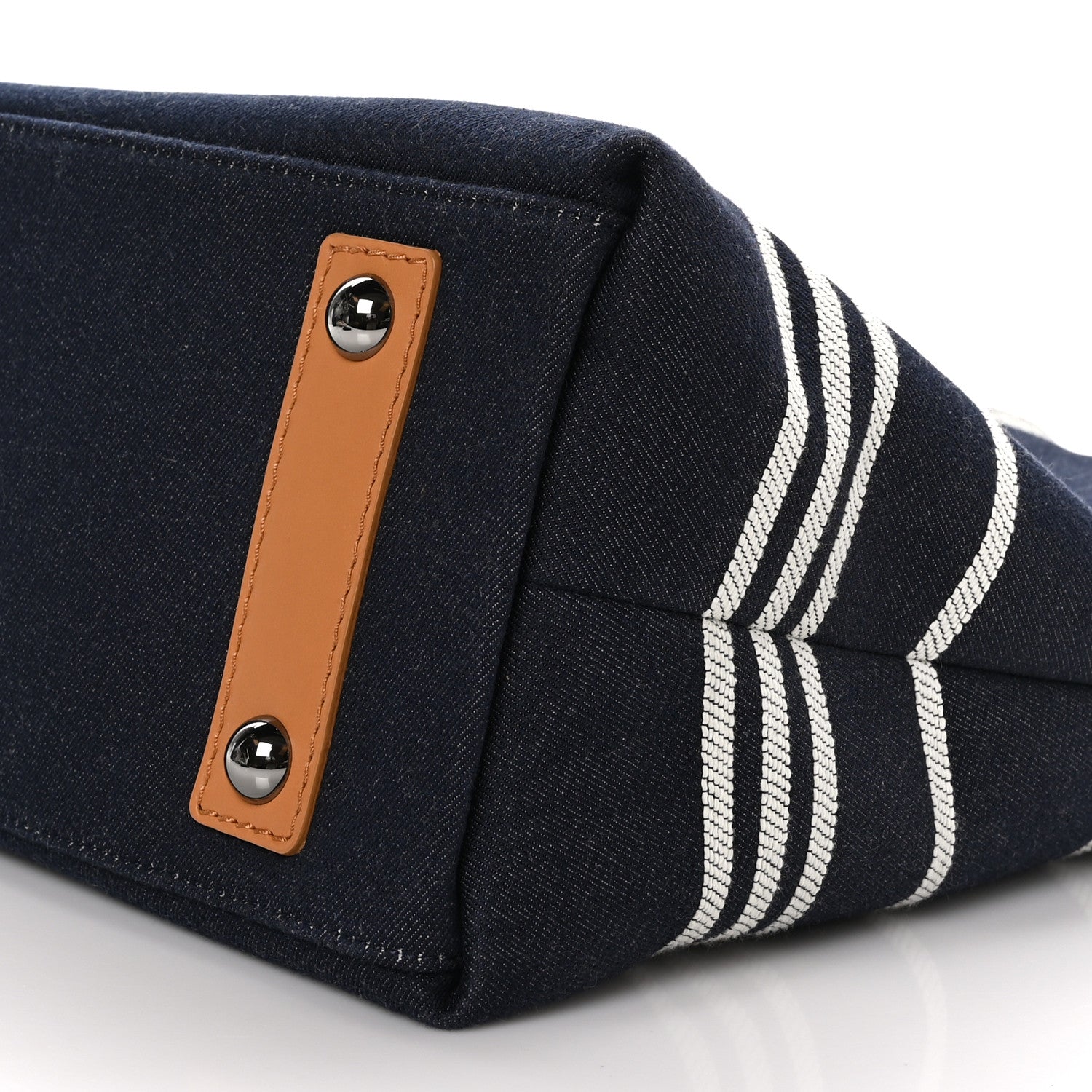 Chanel Denim Shopping Tote Blue 10 of 10