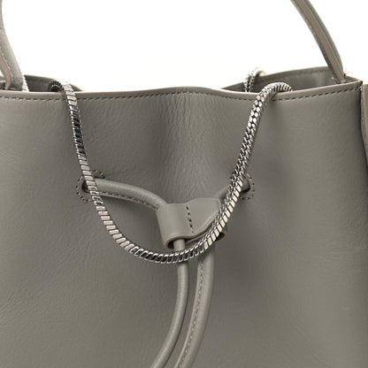 3.1 Phillip Lim Smooth Calfskin Small Soleil Bucket Bag Cement 8 of 11