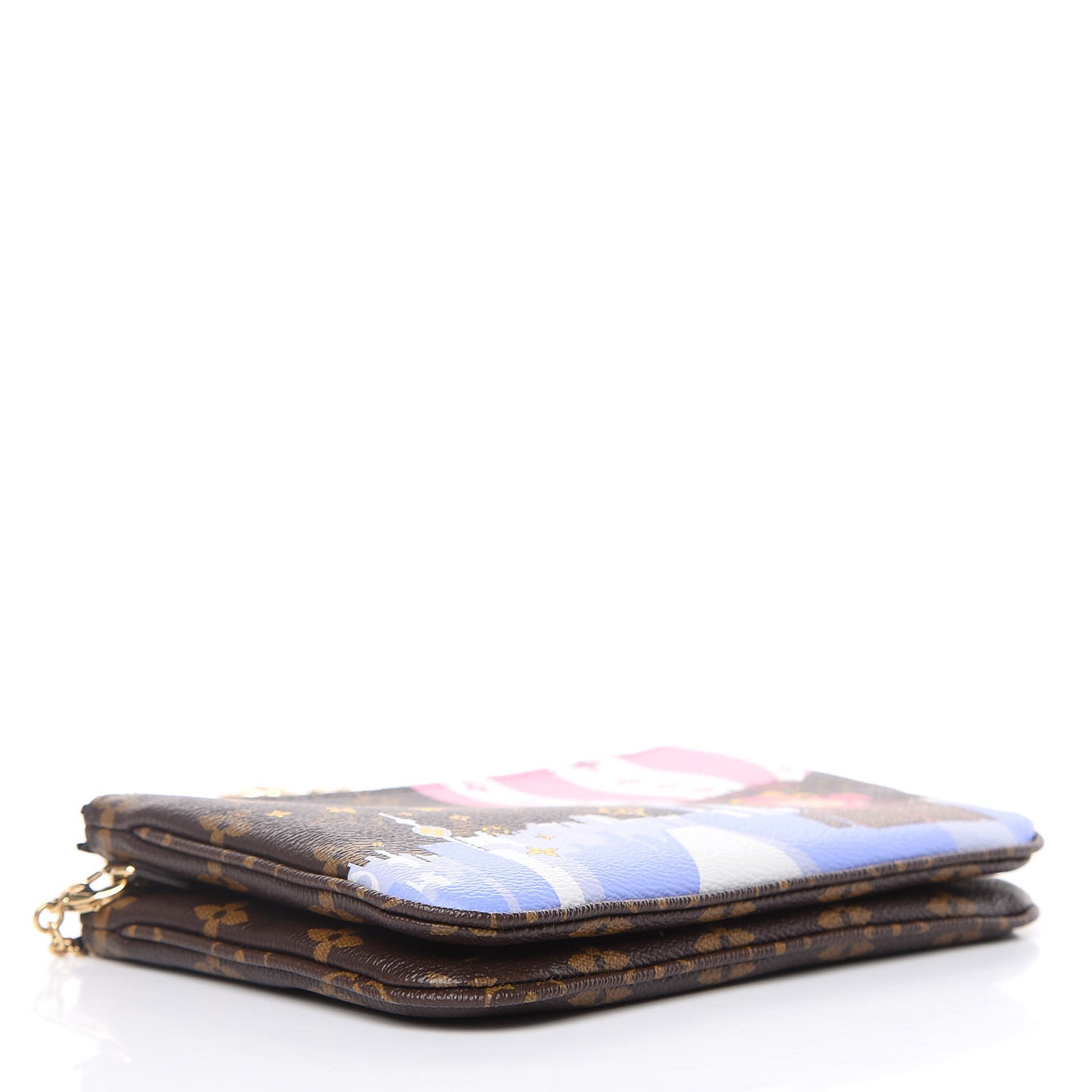 Monogram 2019 Christmas Animation Double Zip Pochette