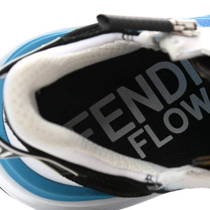 Fendi X SARAH COLEMAN Nylon Suede Lycra FF Vertigo Womens Fendi Flow Low Top Sneakers 36 Transparent Cyber Blue Black 7 of 12