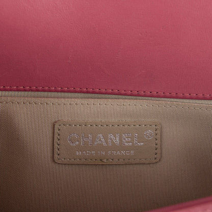 Chanel Distressed Patent Quilted Medium Boy Flap Pink 6 of 8