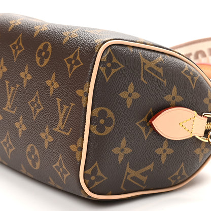 Louis Vuitton Monogram Speedy Bandouliere 20 Beige 9 of 10