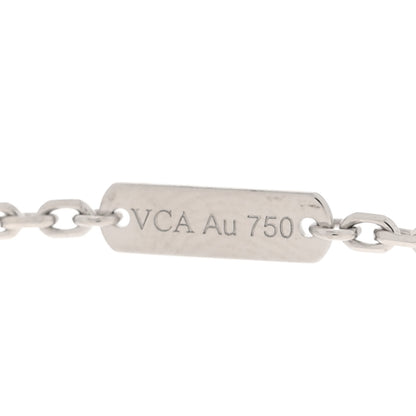 Van Cleef & Arpels 18K White Gold Trace Chain Necklace 50cm 6 of 7