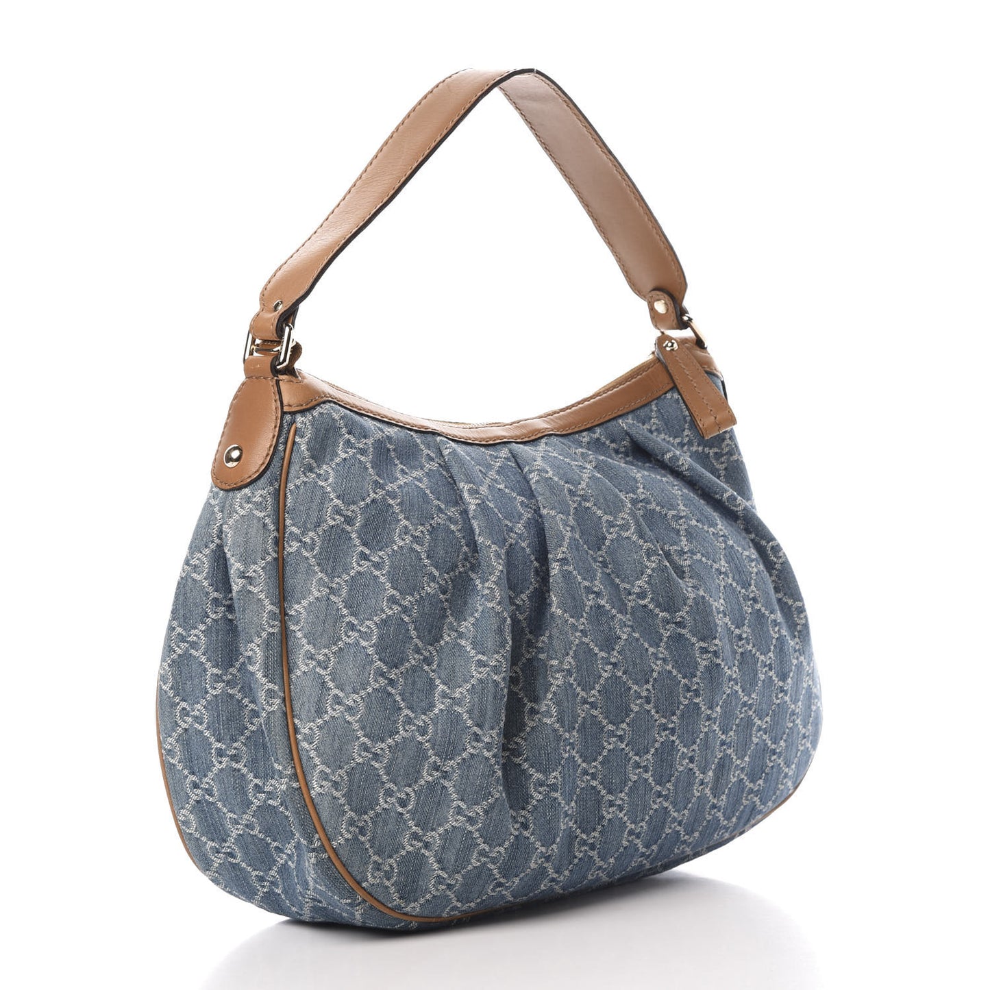 Denim Monogram Medium Sukey Hobo Blue