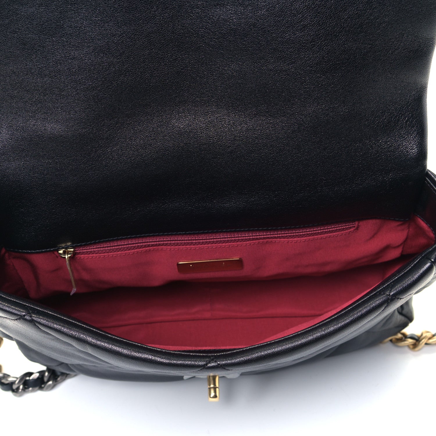 Chanel Lambskin Quilted Large Chanel 19 Flap Black 4 of 4