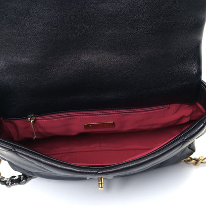 Chanel Lambskin Quilted Large Chanel 19 Flap Black 4 of 4