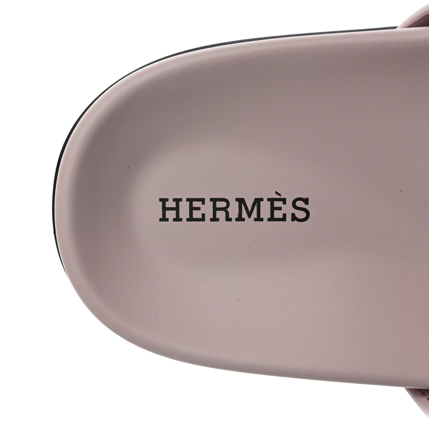 Hermes Suede Goatskin Womens Chypre Sandals 39.5 Rose Porcelaine 7 of 9