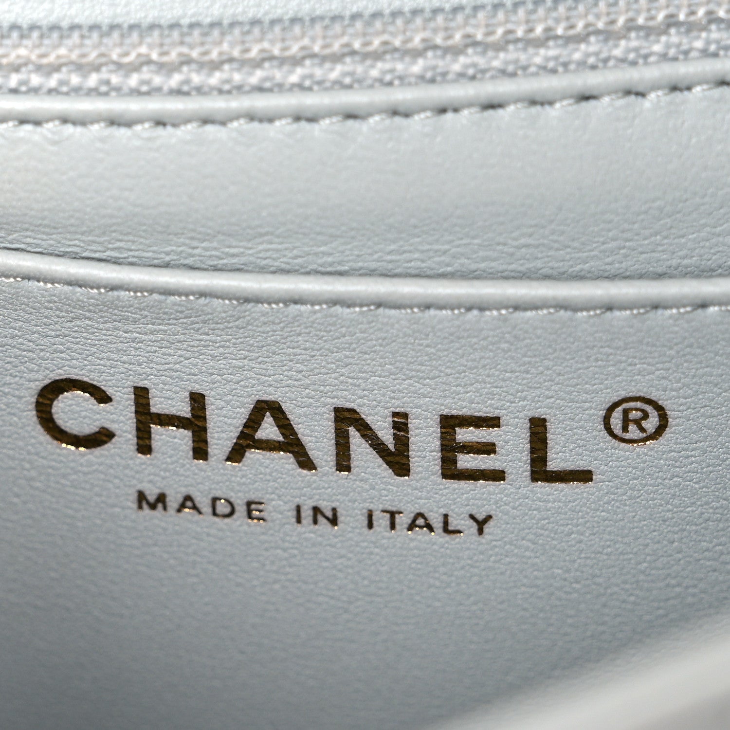 Chanel Lambskin Quilted Mini Square Flap Light Grey 5 of 9