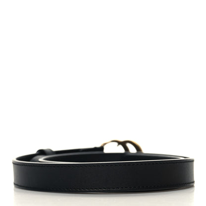 Gucci Calfskin Double G 20mm Belt 65 26 Black 2 of 6