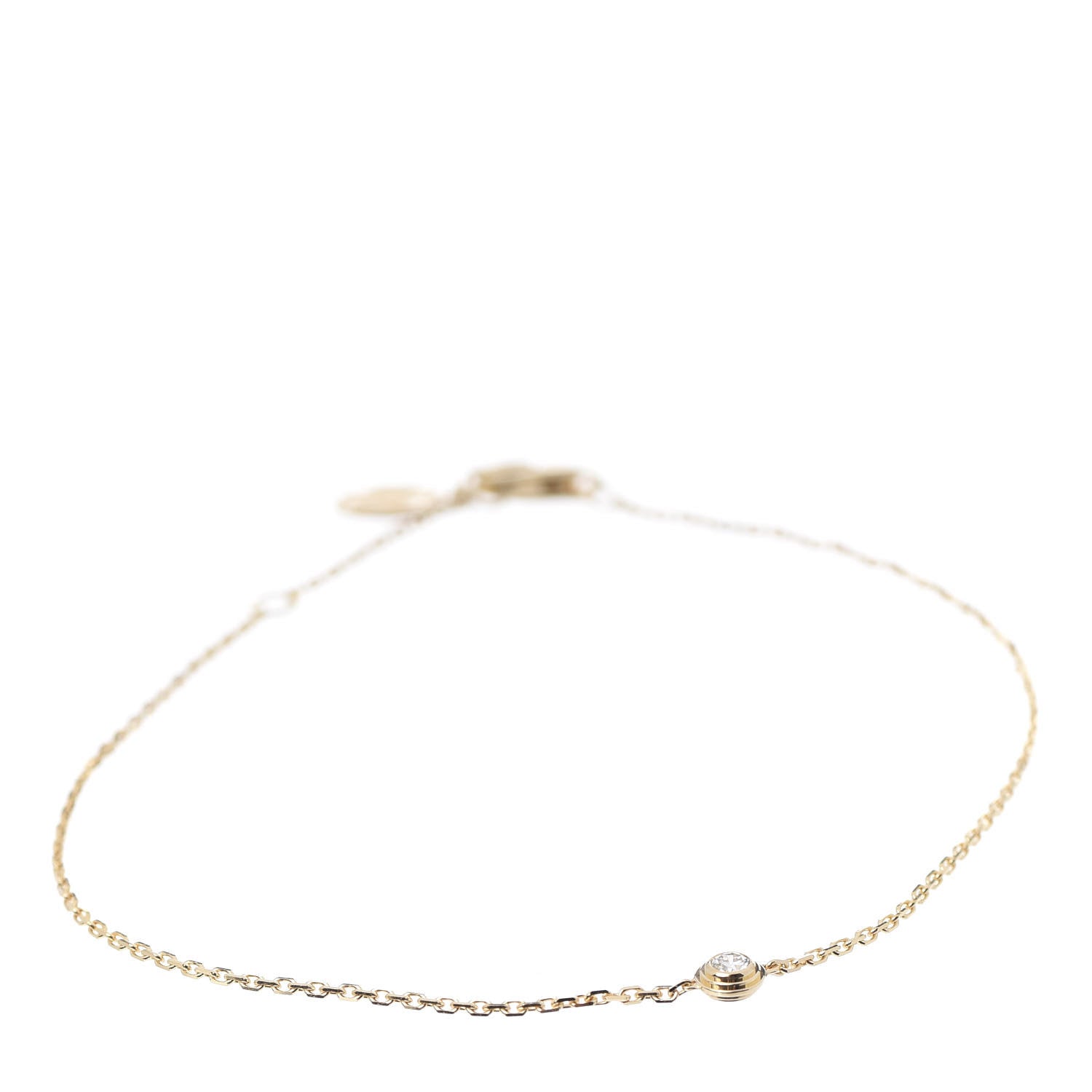 Cartier 18K Yellow Gold Diamond XS D'Amour Bracelet 1 of 5