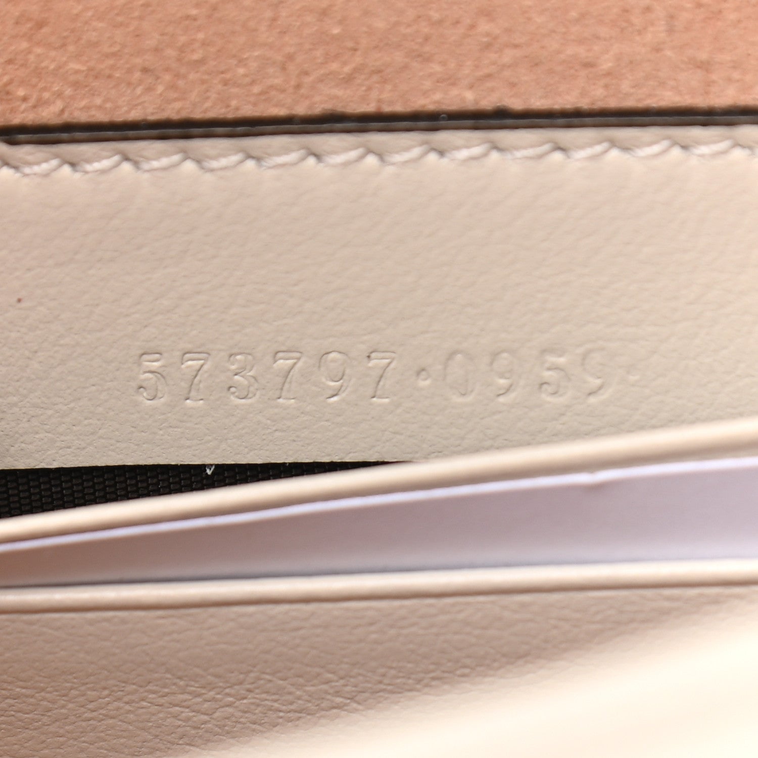 Gucci Textured Calfskin Web Mini Rajah Slim Flap Shoulder Bag Mystic White 7 of 12