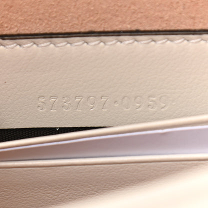Gucci Textured Calfskin Web Mini Rajah Slim Flap Shoulder Bag Mystic White 7 of 12