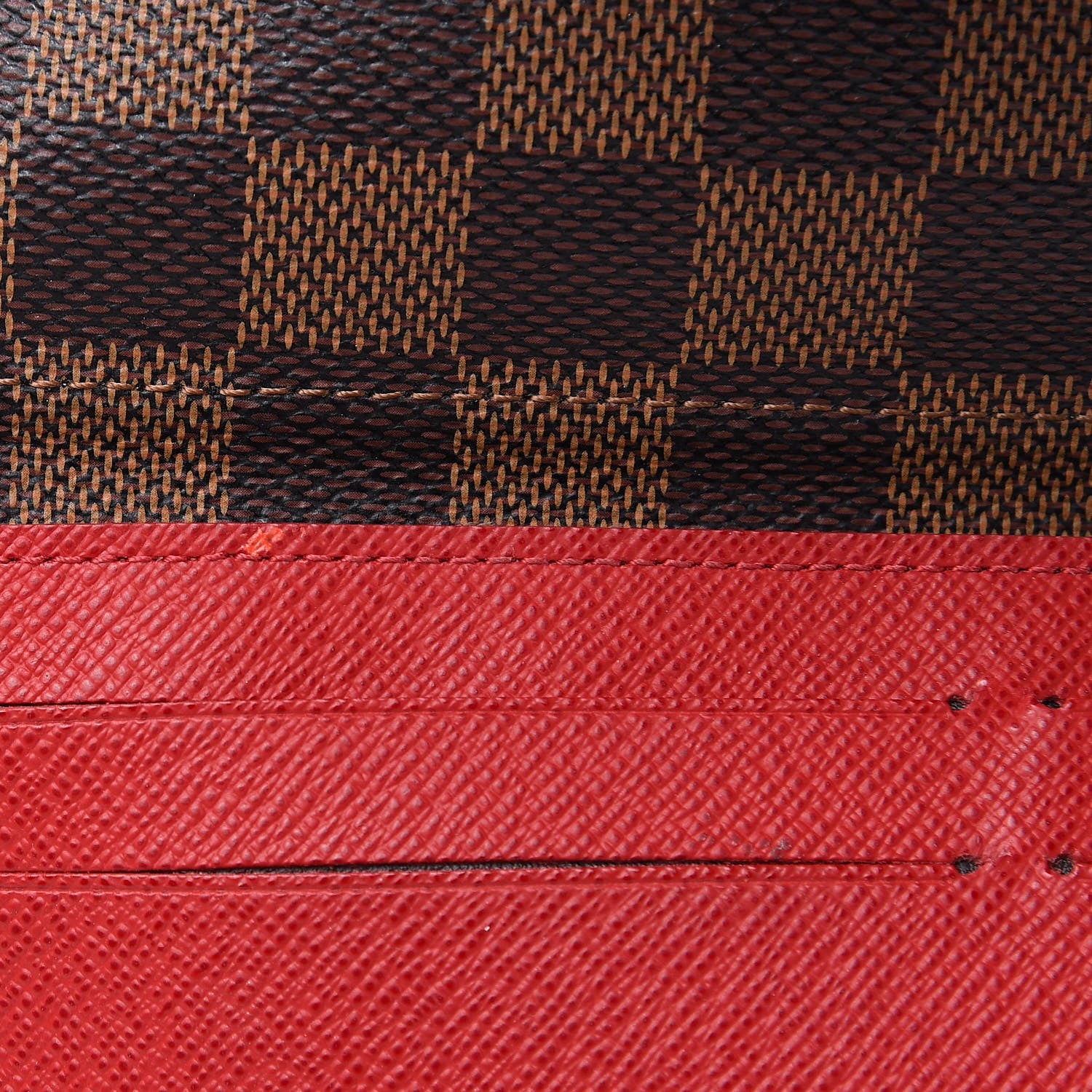 Louis Vuitton Damier Ebene Josephine Wallet Red 11 of 11