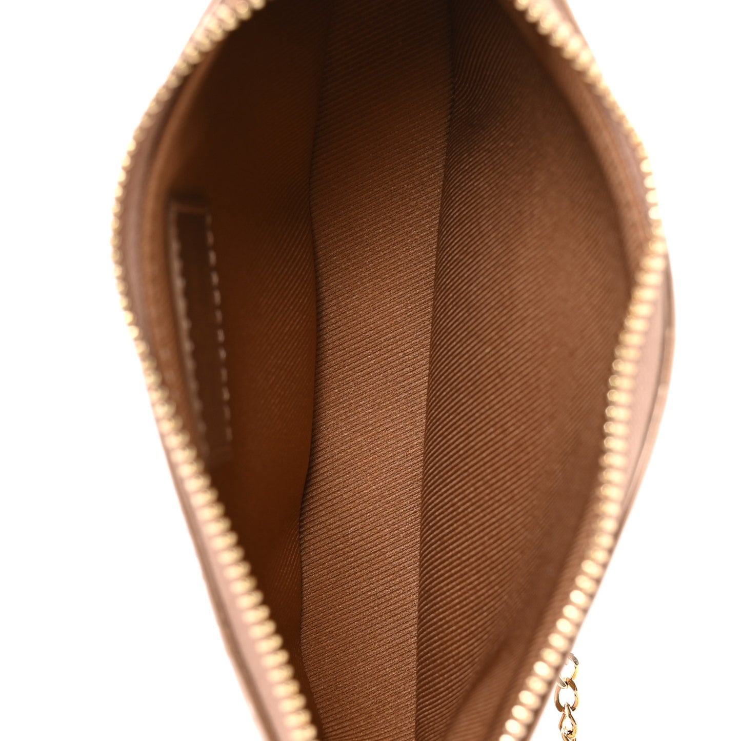Metallic Vernis Mini Pochette Accessories Rose Gold