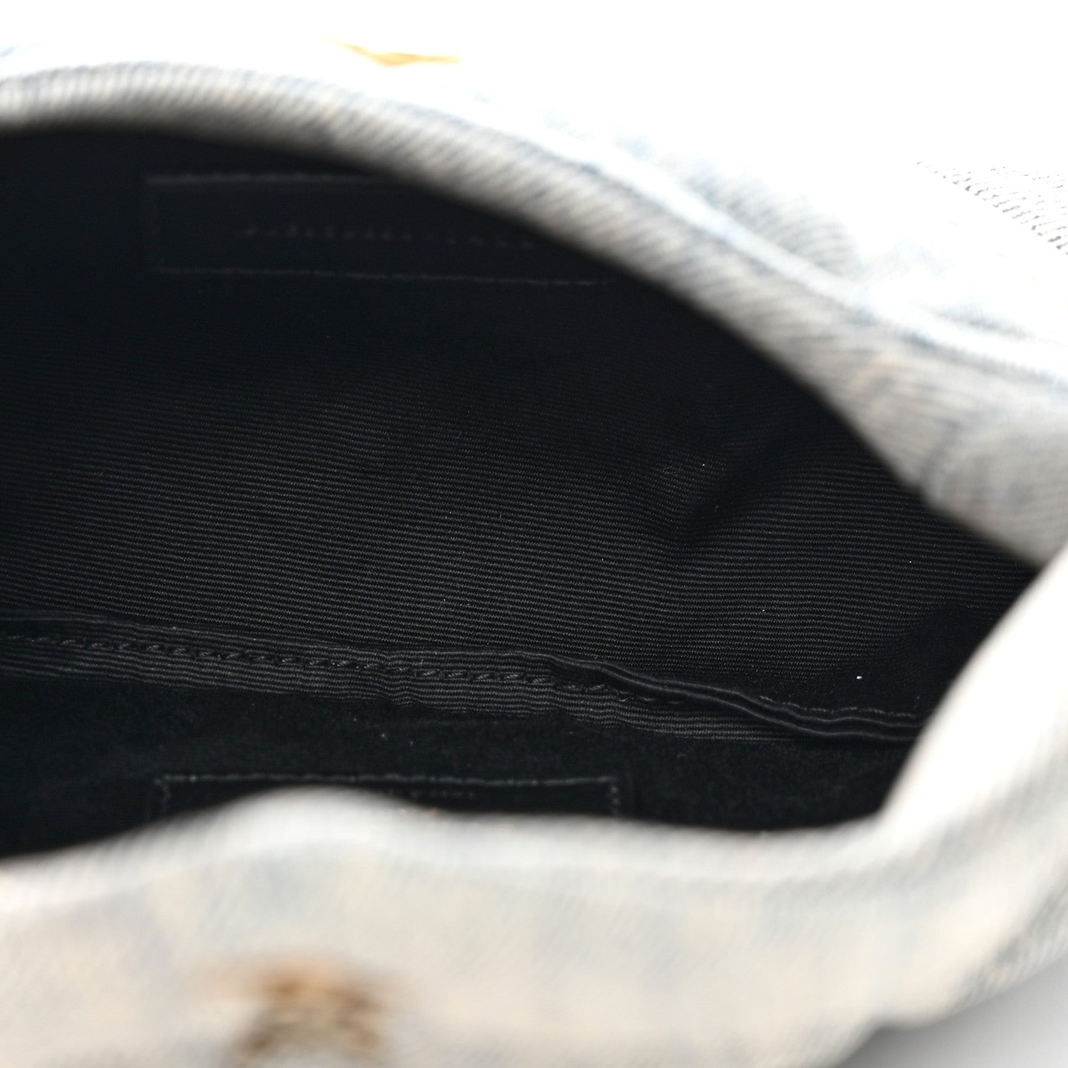 Saint Laurent Denim Quilted Monogram Loulou Puffer Pouch Clutch Blue Gray Light Azur 5 of 8