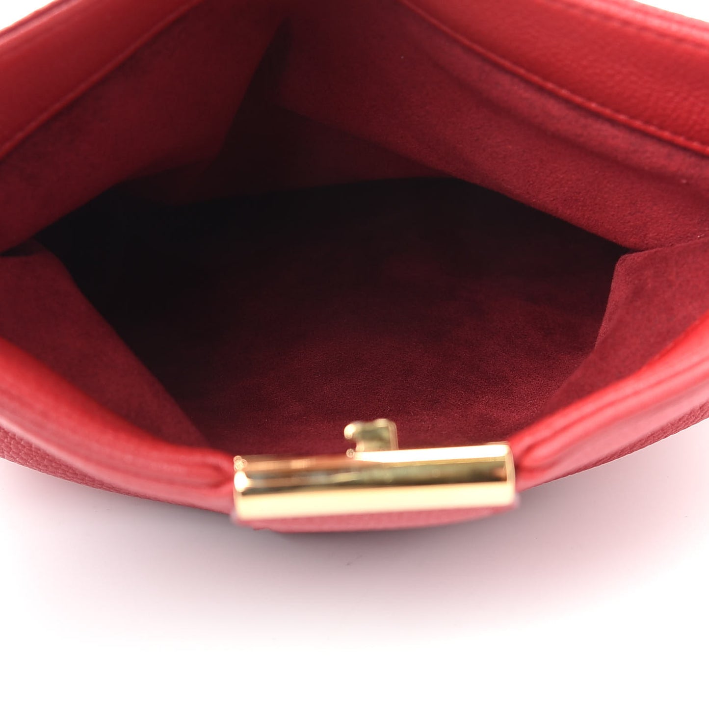 Calfskin Sofia Coppola Slim Clutch MM Cherry