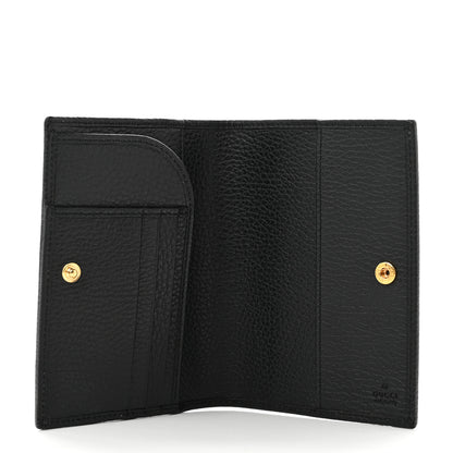 Gucci Calfskin GG Marmont Passport Case Black 5 of 7