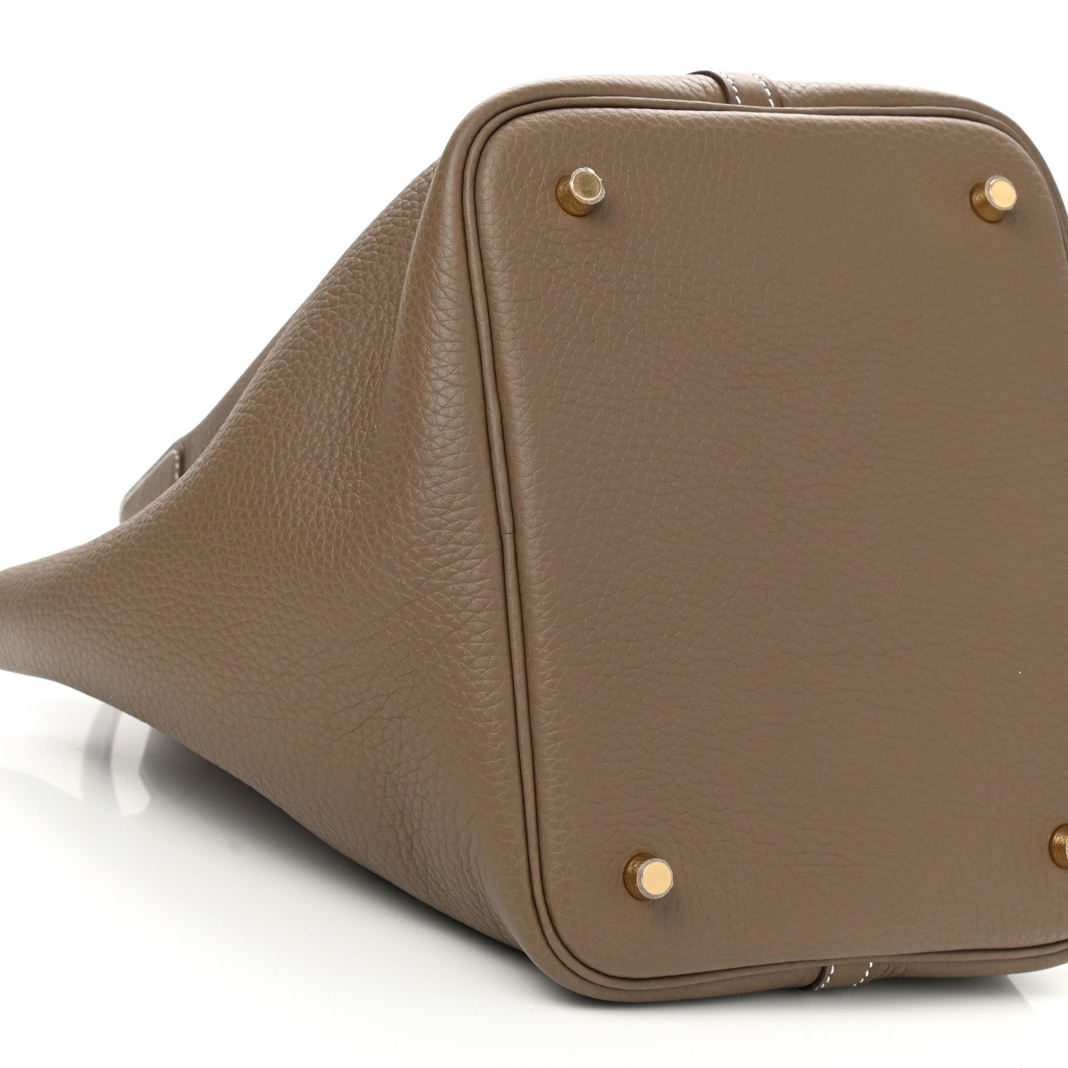 Hermes Taurillon Clemence Picotin Lock 22 MM Etoupe 9 of 11