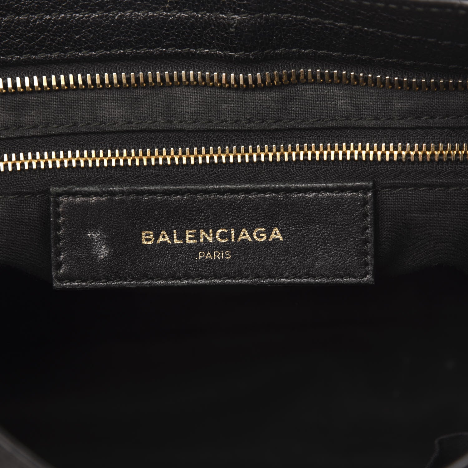Balenciaga Chevre Gold Metallic Edge Hardware S City Black 6 of 12