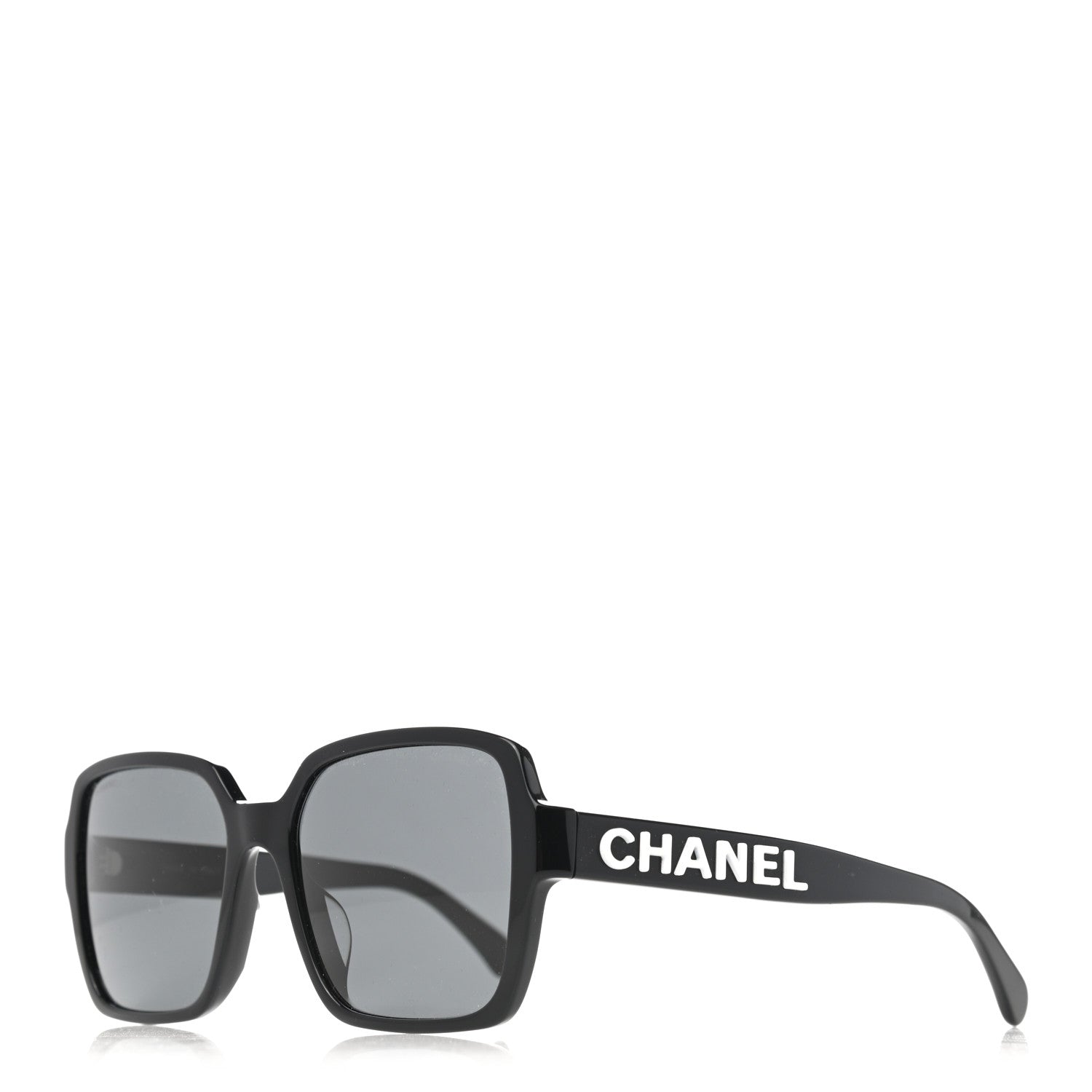 Chanel Acetate Square Sunglasses 5408-A Black 1 of 8
