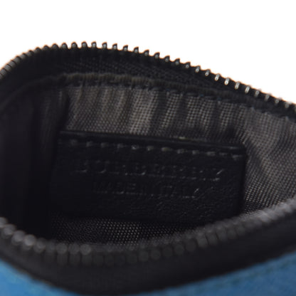 Burberry Grainy Calfskin Zip Card Case Blue 6 of 7