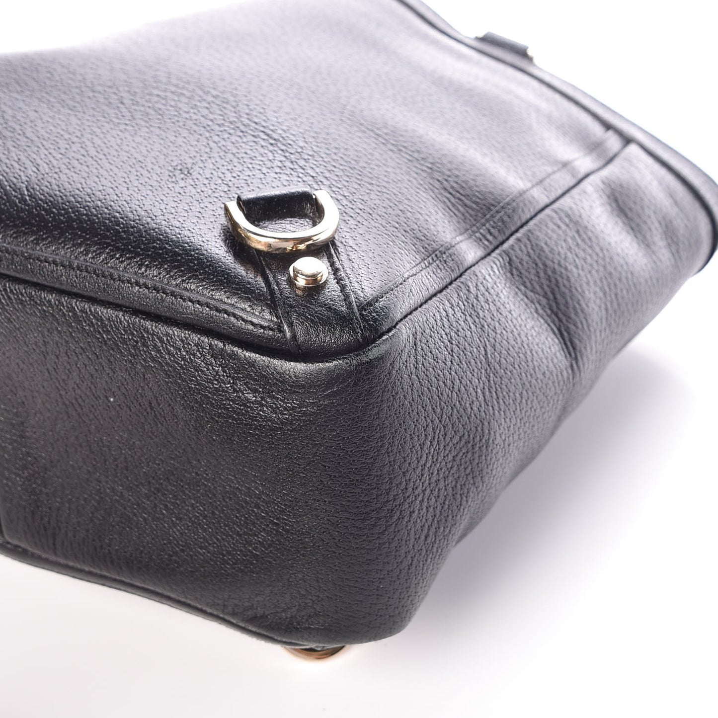 Calfskin Abbey Tote Black