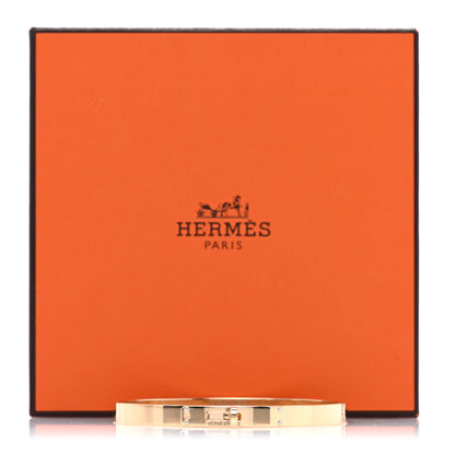 Hermes 18K Yellow Gold Diamond PM Kelly Bracelet 4 of 4