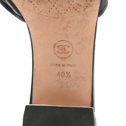 Chanel Lambskin CC Chain Mules 40.5 Black 7 of 9