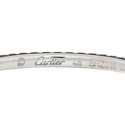 Cartier 18K White Gold Diamond 1.5mm Etincelle de Cartier Wedding Band Ring 48 4.5 4 of 6