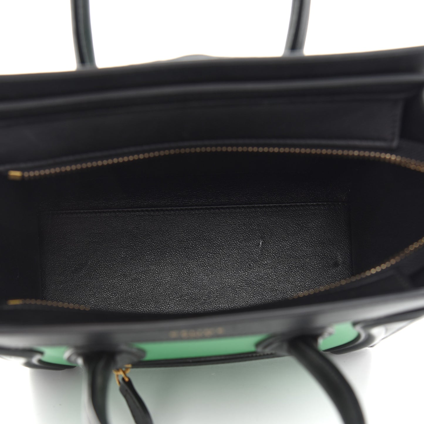 Smooth Calfskin Nano Bi-Color Luggage Grass