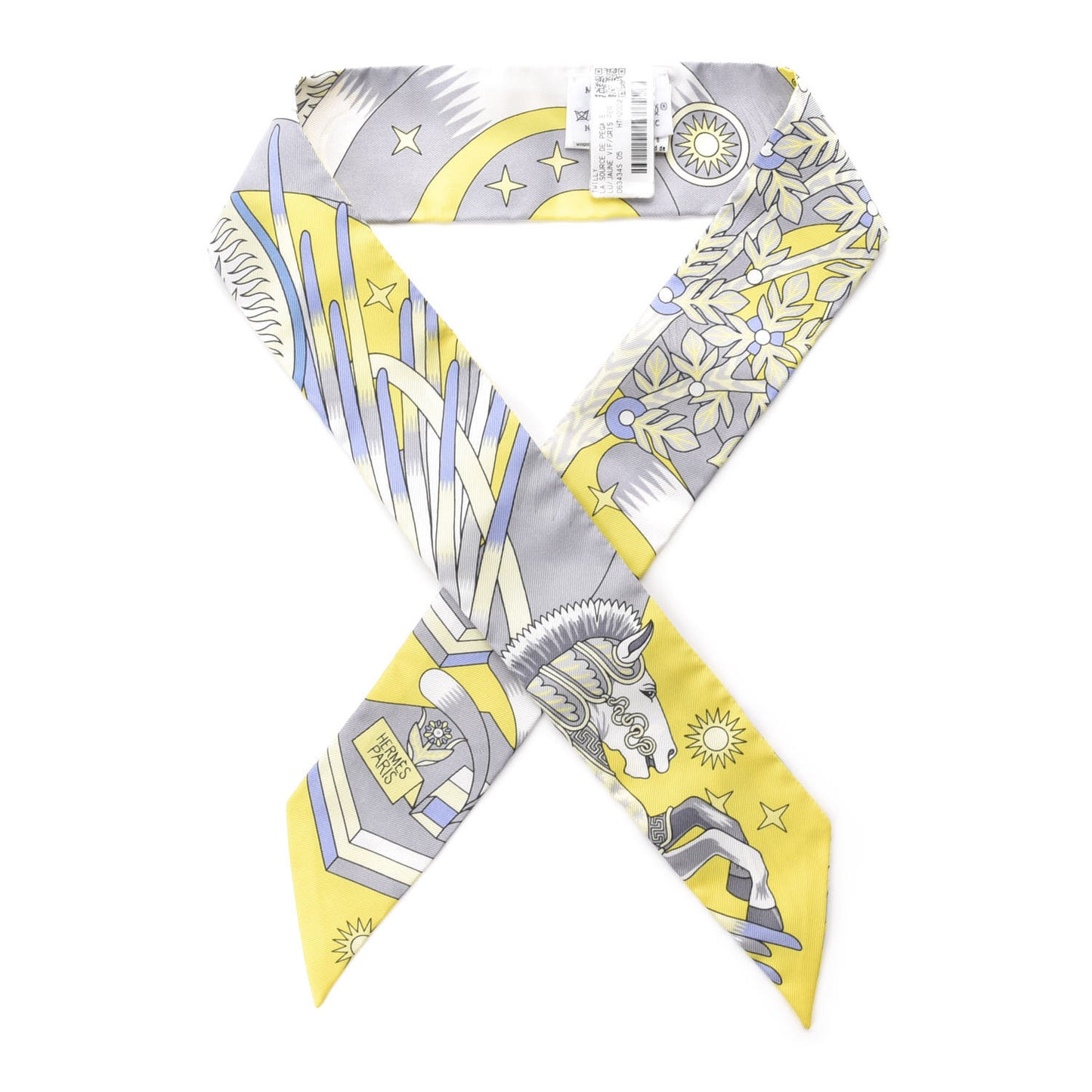 Silk La Source de Pegase Twilly Jaune Vif Gris Perle