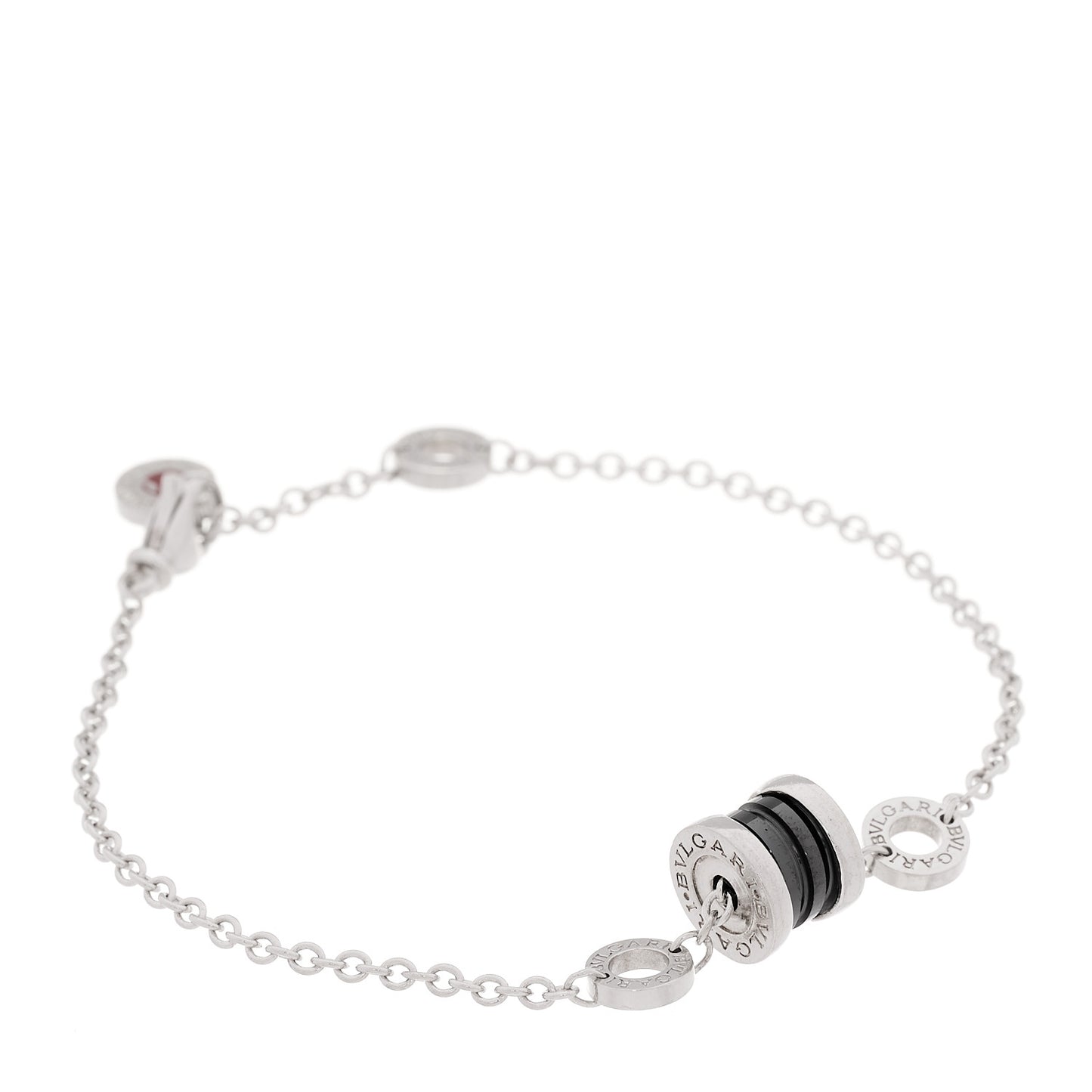 Sterling Silver Black Ceramic Save the Children Bracelet SM