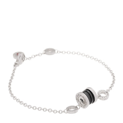 Bulgari Sterling Silver Black Ceramic Save the Children Bracelet SM 1 of 5